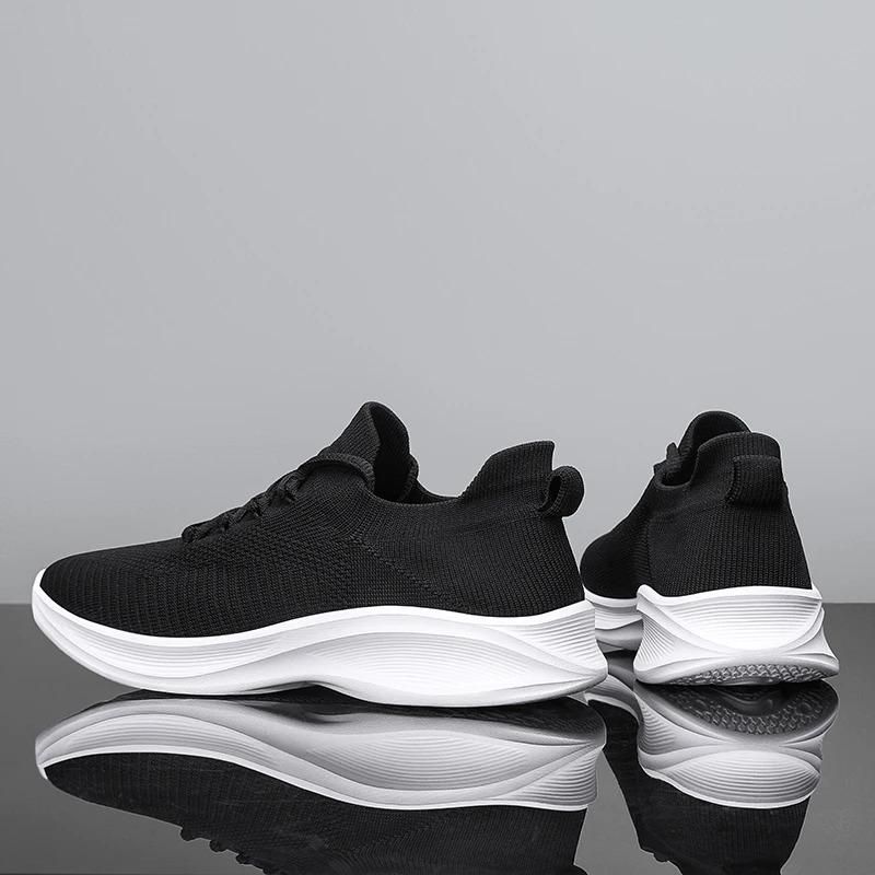 Breathable Men's Fly Knit Jogging Sneakers - POWQUE URBAN STYLE