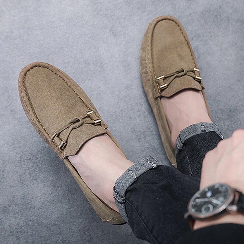 Breathable Slip - On Suede Loafers for Men - POWQUE URBAN STYLE