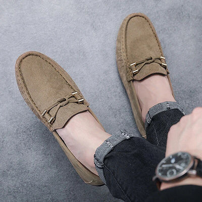 Breathable Slip - On Suede Loafers for Men - POWQUE URBAN STYLE