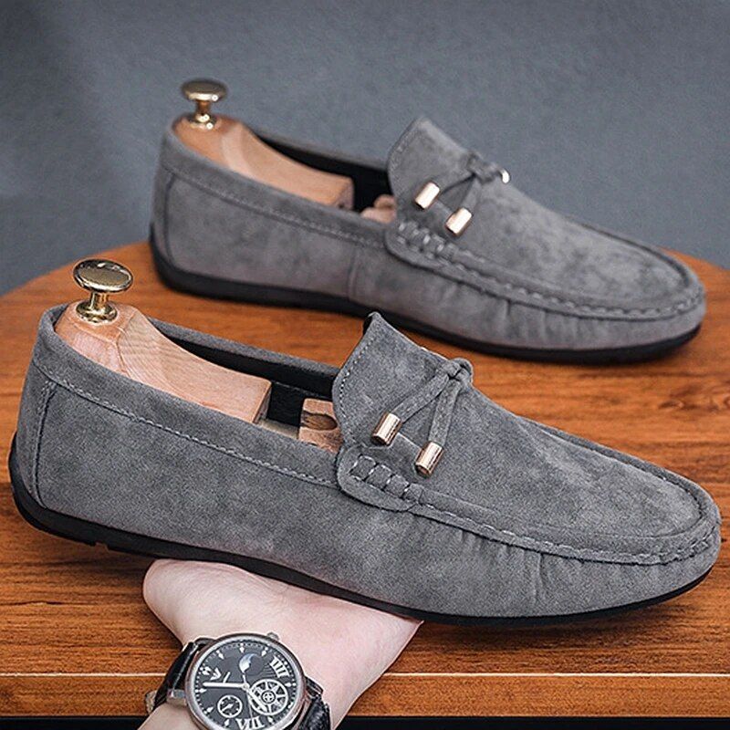 Breathable Slip - On Suede Loafers for Men - POWQUE URBAN STYLE