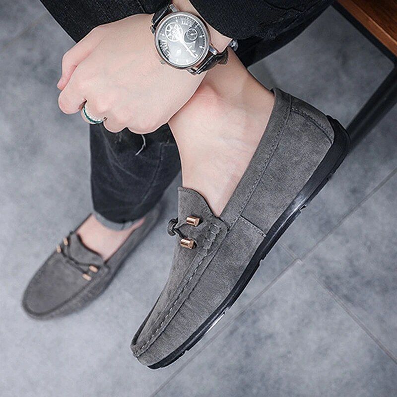 Breathable Slip - On Suede Loafers for Men - POWQUE URBAN STYLE