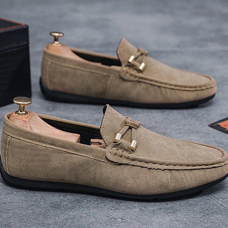 Breathable Slip - On Suede Loafers for Men - POWQUE URBAN STYLE
