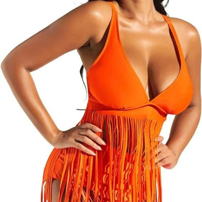Chic Fringed Women's Swimsuit - Best Seller - POWQUE URBAN STYLE