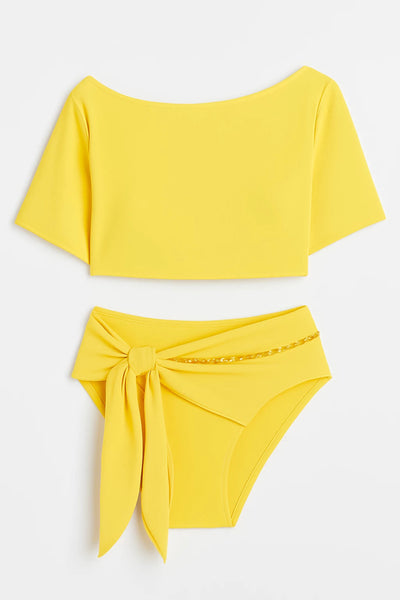 Chic High Waist Bikini Set - Summer Essential - POWQUE URBAN STYLE