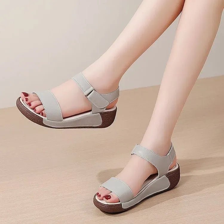 Chic Summer Wedge Sandals - Lightweight Comfort - POWQUE URBAN STYLE