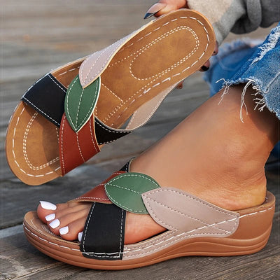 Comfortable Wedge Heeled Sandals for Summer - POWQUE URBAN STYLE