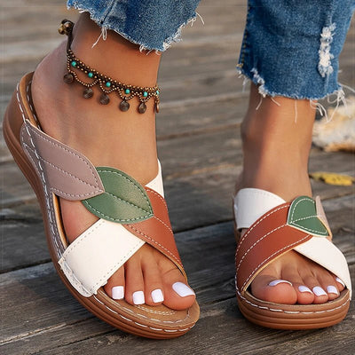 Comfortable Wedge Heeled Sandals for Summer - POWQUE URBAN STYLE