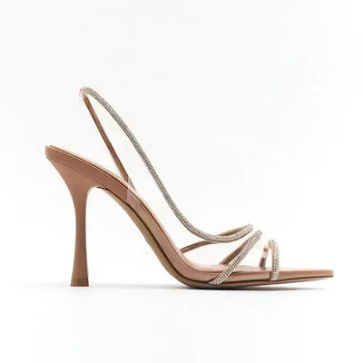 Elegant Open Toe High Heel Sandals for Women - POWQUE URBAN STYLE
