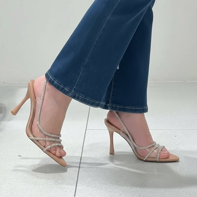 Elegant Open Toe High Heel Sandals for Women - POWQUE URBAN STYLE