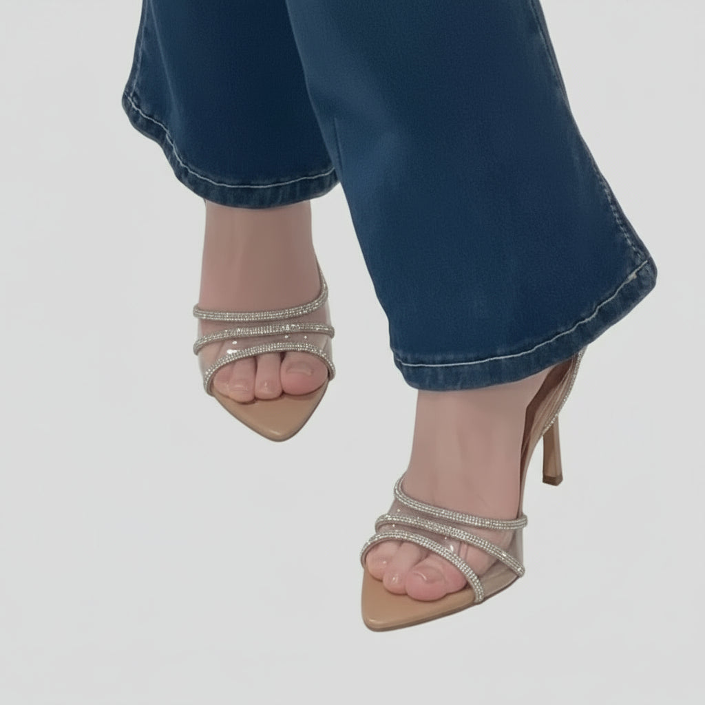 Elegant Open Toe High Heel Sandals for Women - POWQUE URBAN STYLE