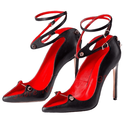 Gems Trim Metal Nail Heels Sandals Women Cross Strap Pointy High Heels Bling Party Shoes Luxury Stiletto Heels Large Size Shoes - POWQUE URBAN STYLE