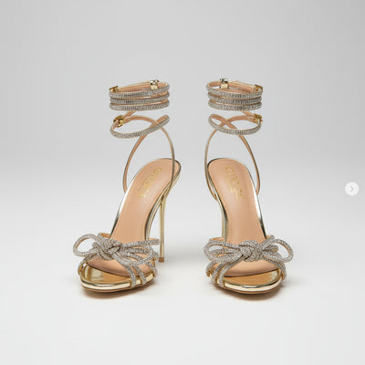 Glam Crystal Rhinestone High Heels - POWQUE URBAN STYLE