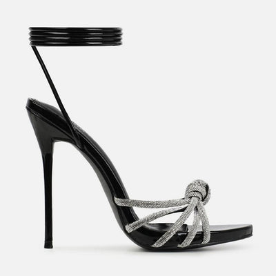 Glam Crystal Rhinestone High Heels - POWQUE URBAN STYLE