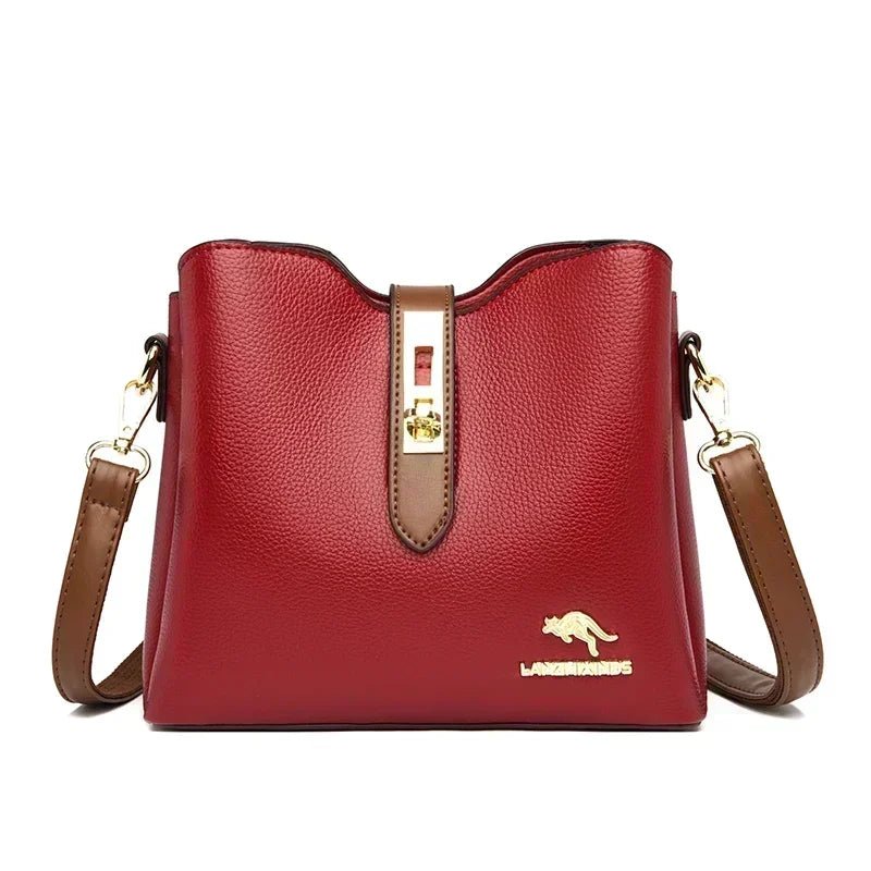 High quality PU Classic Women's Shoulder Bags 2025 New Fashion Concise Light Luxury Versatile Large Capacity Crossbody Bags - POWQUE ELITE