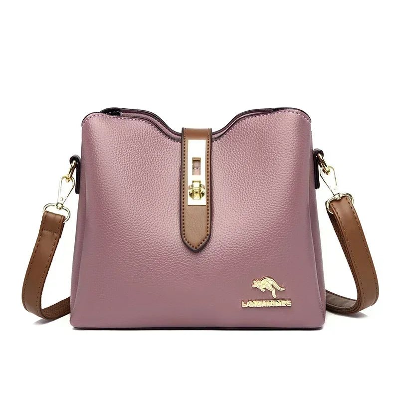 High quality PU Classic Women's Shoulder Bags 2025 New Fashion Concise Light Luxury Versatile Large Capacity Crossbody Bags - POWQUE ELITE