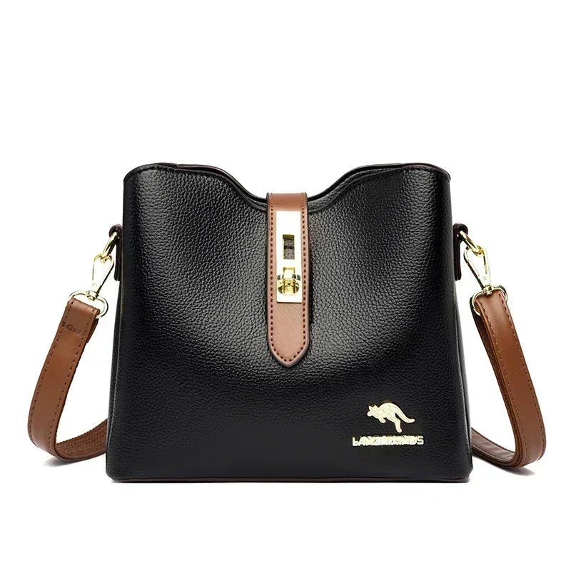 High quality PU Classic Women's Shoulder Bags 2025 New Fashion Concise Light Luxury Versatile Large Capacity Crossbody Bags - POWQUE ELITE