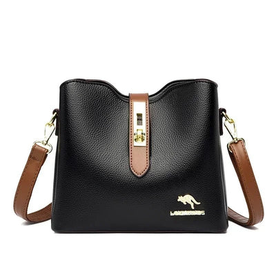 High quality PU Classic Women's Shoulder Bags 2025 New Fashion Concise Light Luxury Versatile Large Capacity Crossbody Bags - POWQUE ELITE