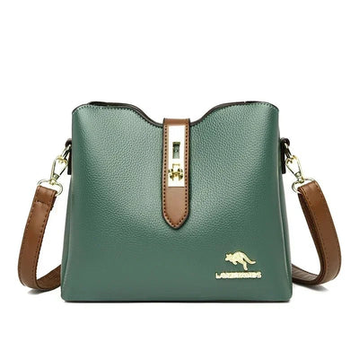 High quality PU Classic Women's Shoulder Bags 2025 New Fashion Concise Light Luxury Versatile Large Capacity Crossbody Bags - POWQUE ELITE