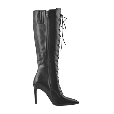 Leopard Print Knee - High Stiletto Boots - POWQUE URBAN STYLE