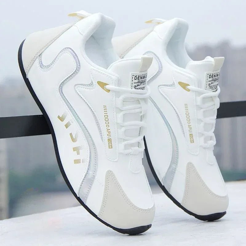 Lightweight Waterproof PU Leather Men's Sneakers - POWQUE URBAN STYLE