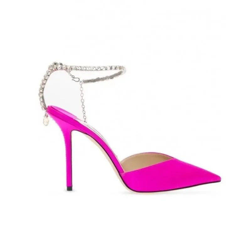 Luxury Rhinestone High Heels for Weddings & Parties - POWQUE URBAN STYLE