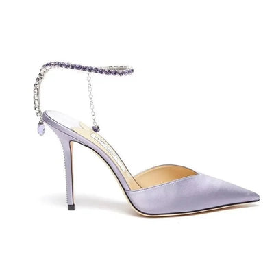 Luxury Rhinestone High Heels for Weddings & Parties - POWQUE URBAN STYLE