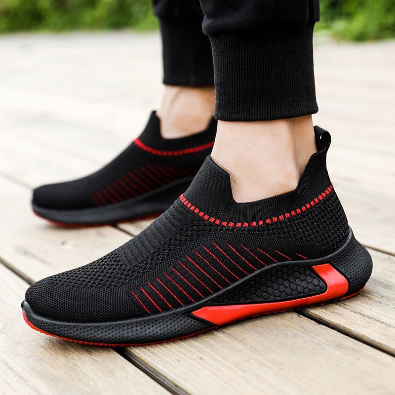 Men Work Casual Shoes Sneakers Synthetic Canvas Durable Slip Resistant Lightweight Footwear - POWQUE URBAN STYLE