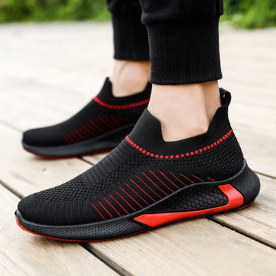 Men Work Casual Shoes Sneakers Synthetic Canvas Durable Slip Resistant Lightweight Footwear - POWQUE URBAN STYLE