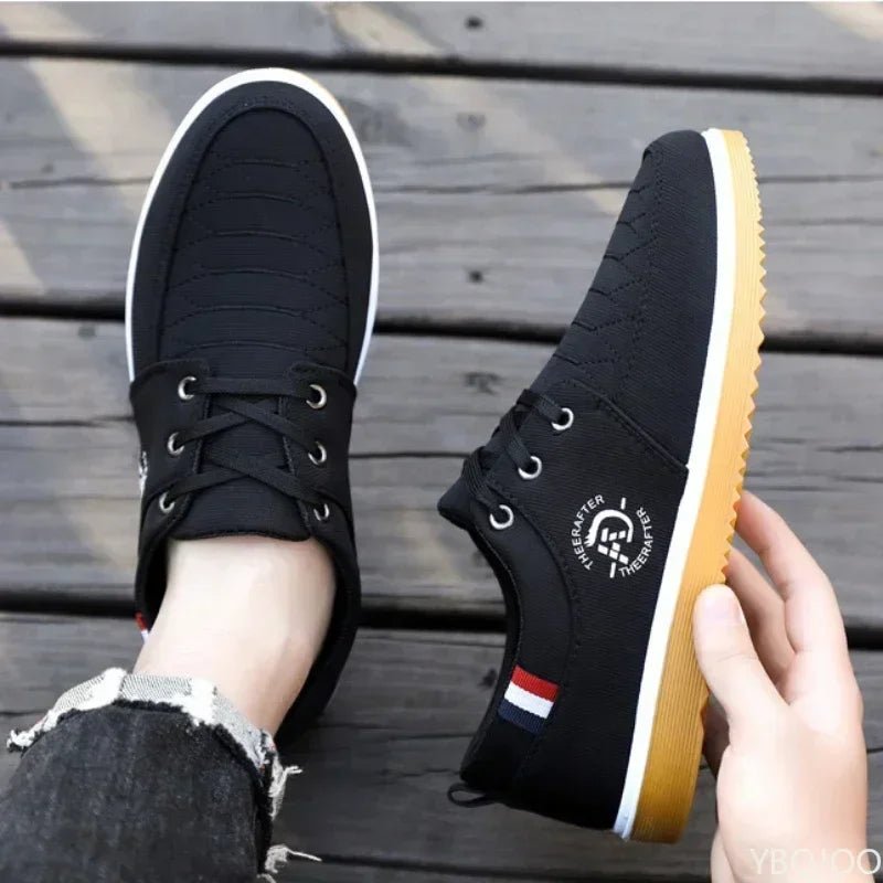 Men's Breathable Canvas Sneakers – Casual Comfort - POWQUE URBAN STYLE