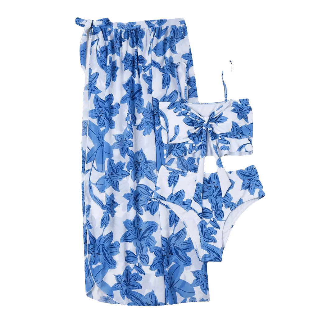 Msfilia High Waist Bowknot Bikini Set - POWQUE URBAN STYLE