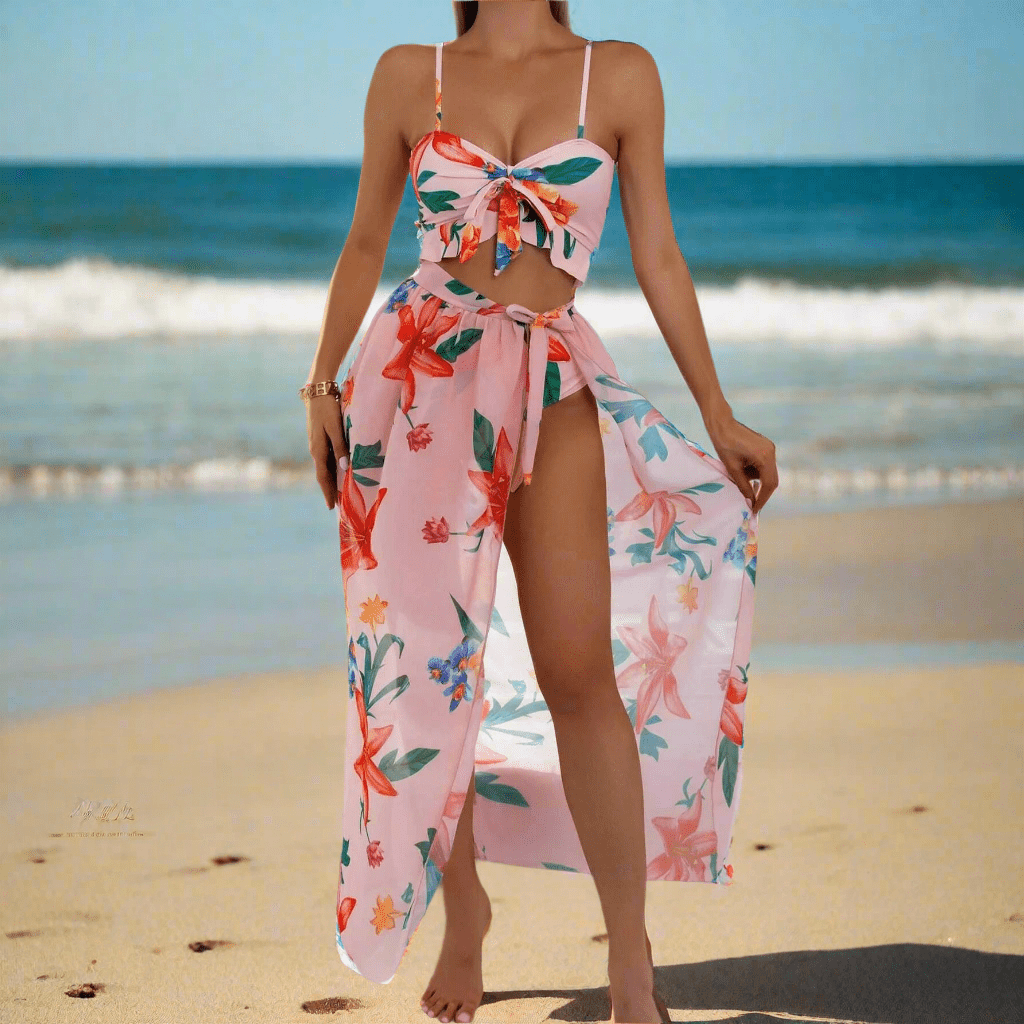 Msfilia High Waist Bowknot Bikini Set - POWQUE URBAN STYLE
