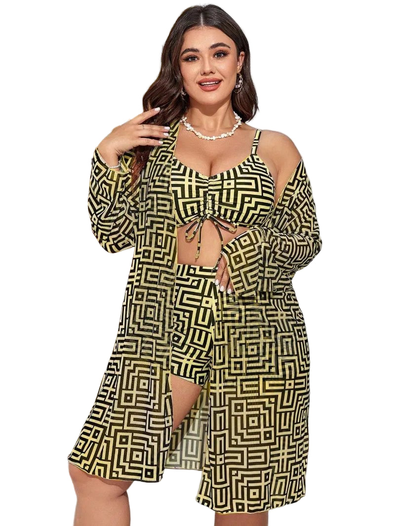 Plus Size Chiffon Bikini Cover Up 0XL - 5XL - POWQUE URBAN STYLE