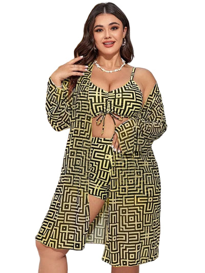 Plus Size Chiffon Bikini Cover Up 0XL - 5XL - POWQUE URBAN STYLE
