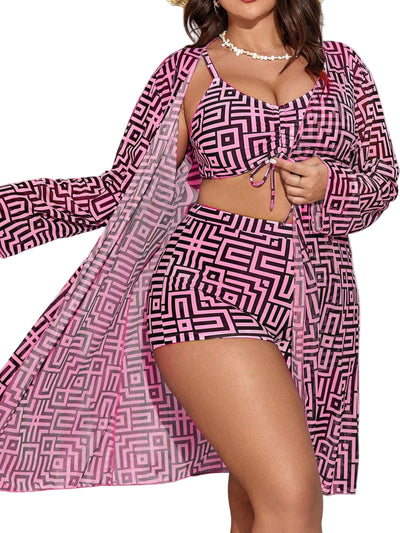 Plus Size Chiffon Bikini Cover Up 0XL - 5XL - POWQUE URBAN STYLE