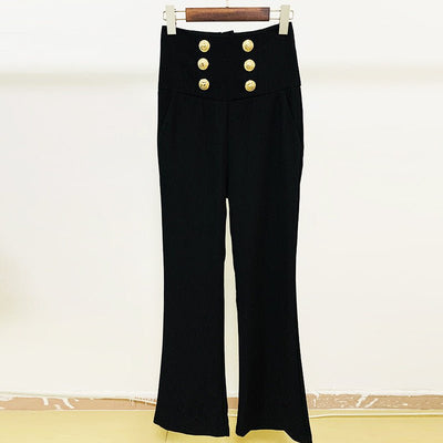 POWQUE ELITE High Waist Slim Fit Trousers for Women - POWQUE URBAN STYLE