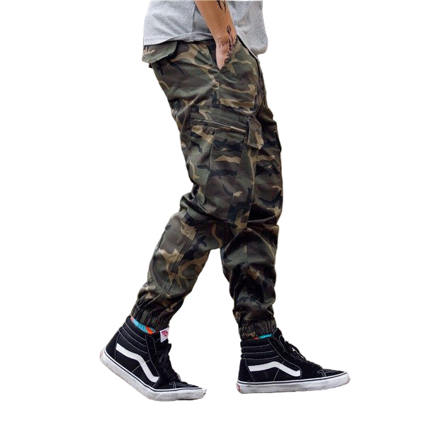 POWQUE ELITE Men's Camo Jogger Pants with Cargo Pockets - POWQUE URBAN STYLE