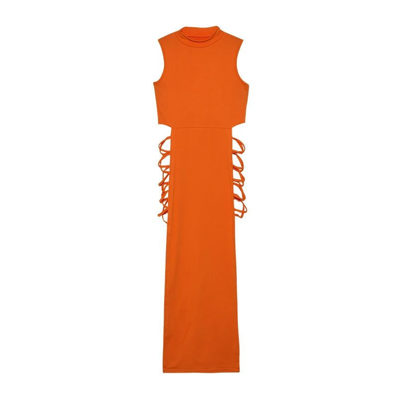 POWQUE ELITE Strapless Ankle - Length Dress for Women - POWQUE URBAN STYLE