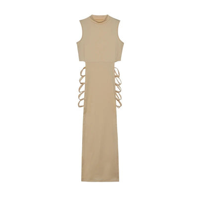 POWQUE ELITE Strapless Ankle - Length Dress for Women - POWQUE URBAN STYLE