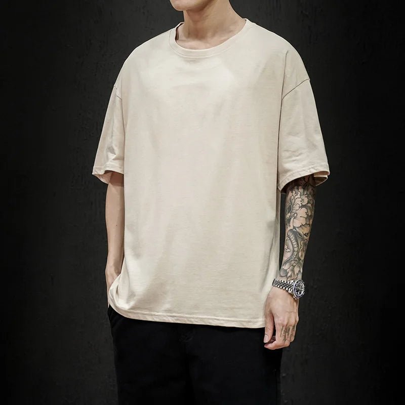 POWQUE Oversized Hip Hop T Shirt in Trendy Pink - POWQUE URBAN STYLE