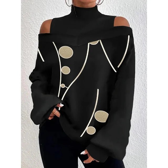 POWQUE Urban Chic Women's Lantern Sleeve Blouse - POWQUE URBAN STYLE