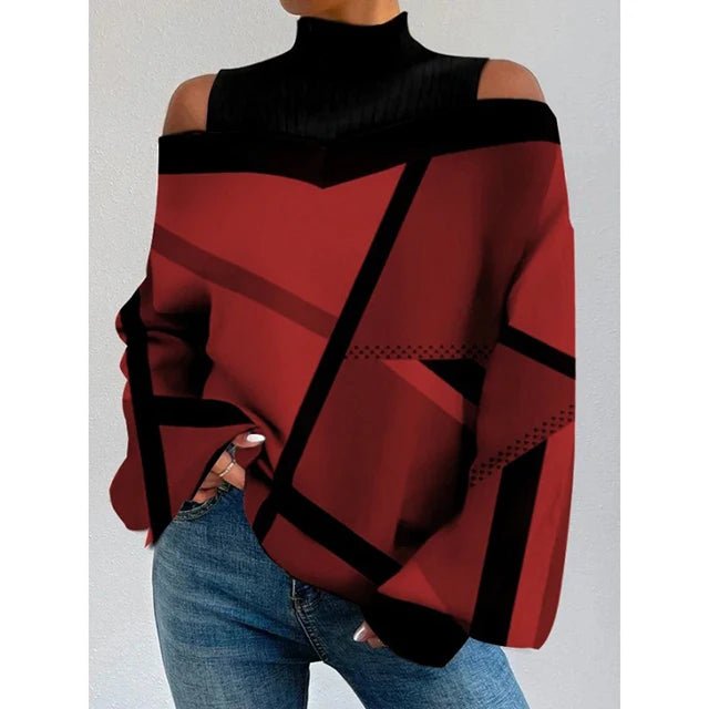 POWQUE Urban Chic Women's Lantern Sleeve Blouse - POWQUE URBAN STYLE