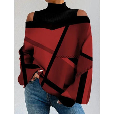 POWQUE Urban Chic Women's Lantern Sleeve Blouse - POWQUE URBAN STYLE