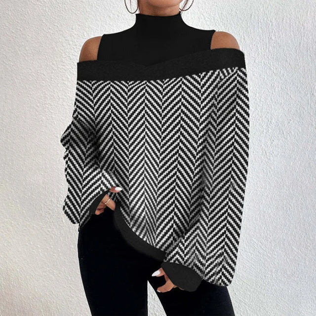 POWQUE Urban Chic Women's Lantern Sleeve Blouse - POWQUE URBAN STYLE