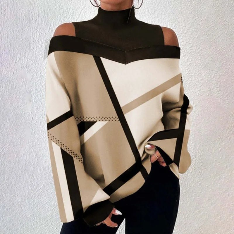 POWQUE Urban Chic Women's Lantern Sleeve Blouse - POWQUE URBAN STYLE