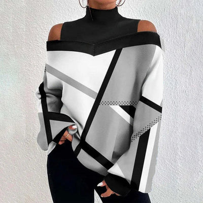 POWQUE Urban Chic Women's Lantern Sleeve Blouse - POWQUE URBAN STYLE
