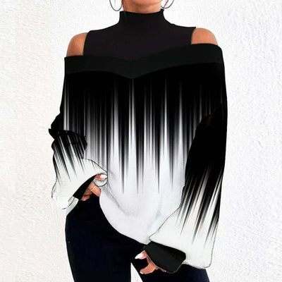 POWQUE Urban Chic Women's Lantern Sleeve Blouse - POWQUE URBAN STYLE