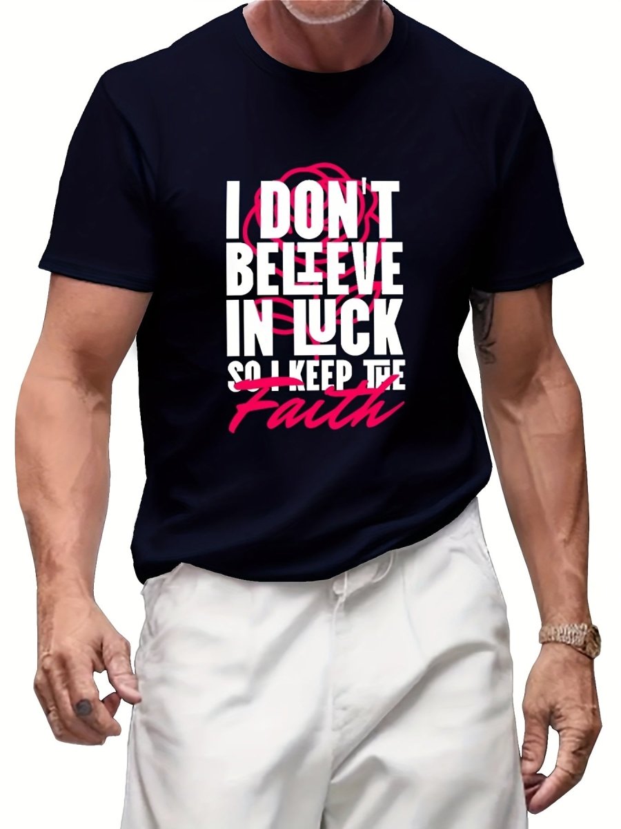 POWQUE Urban Custom Retro Print Tee with Bold Typography - POWQUE URBAN STYLE