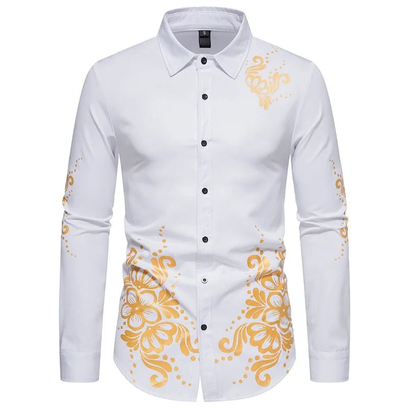 POWQUE Urban Dragon Embroidered Long Sleeve Shirt - POWQUE URBAN STYLE