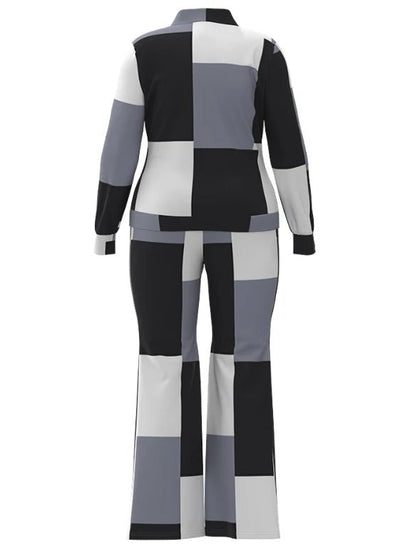 POWQUE Urban Geometric Two - Piece Set for Women - POWQUE URBAN STYLE
