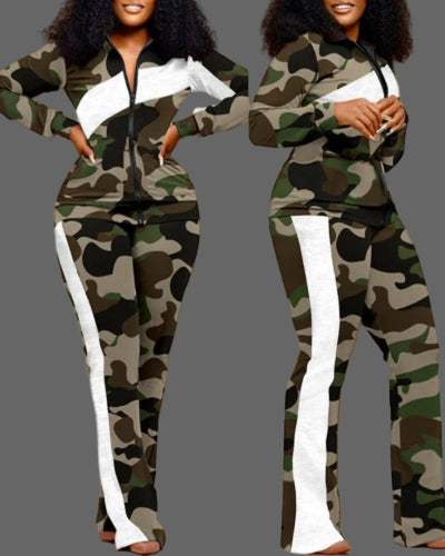 POWQUE Urban Geometric Two - Piece Set for Women - POWQUE URBAN STYLE